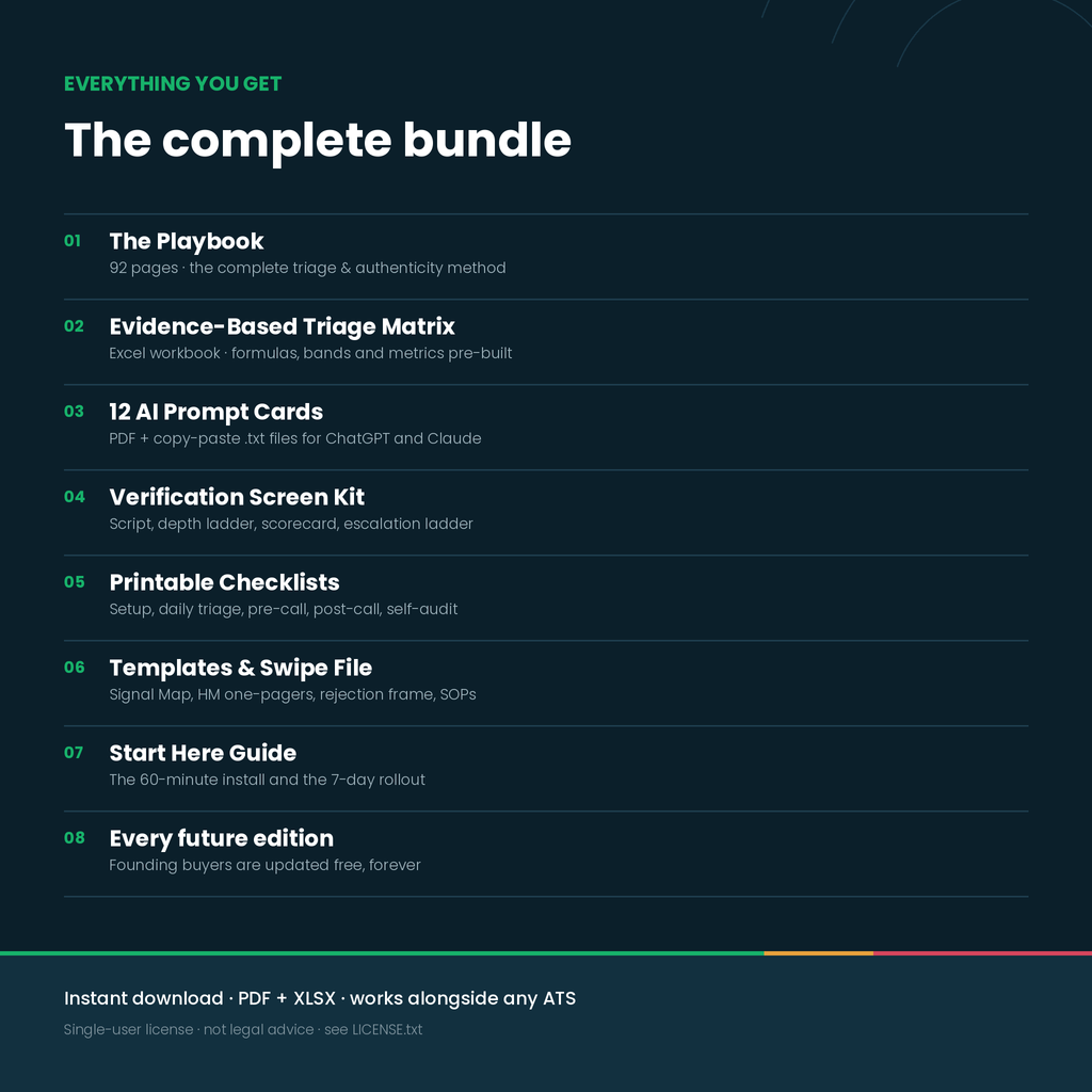 SignalScreen™ Premium Bundle – AI Applicant Triage System