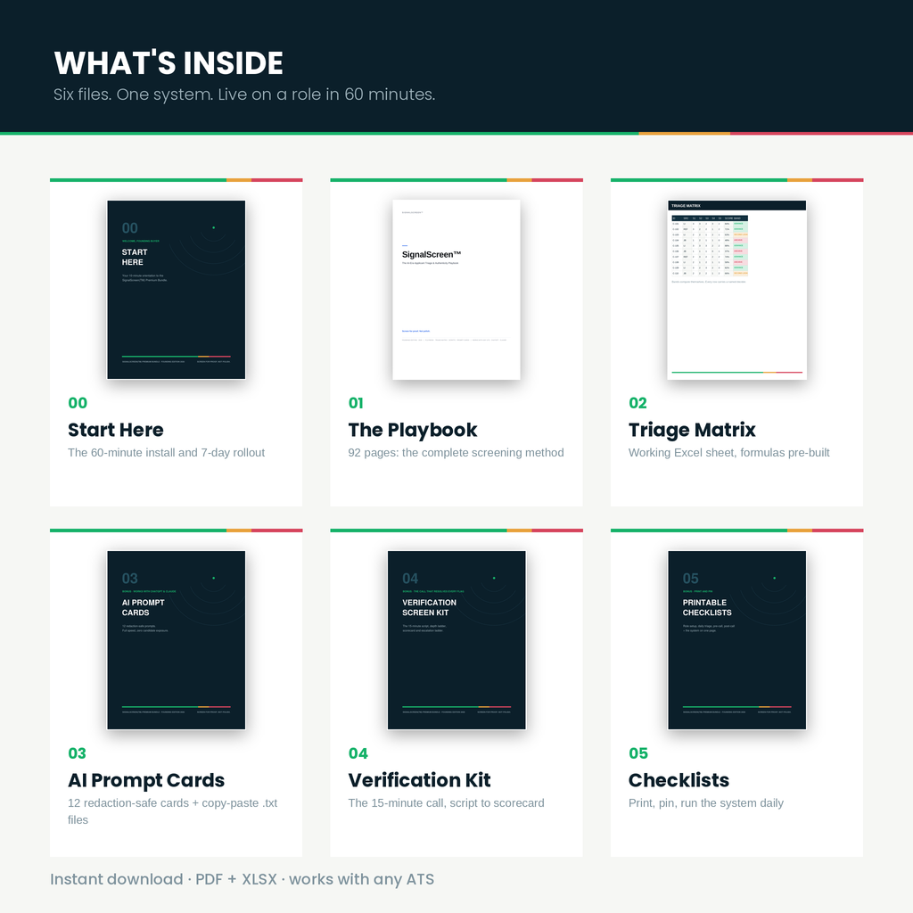 SignalScreen™ Premium Bundle – AI Applicant Triage System